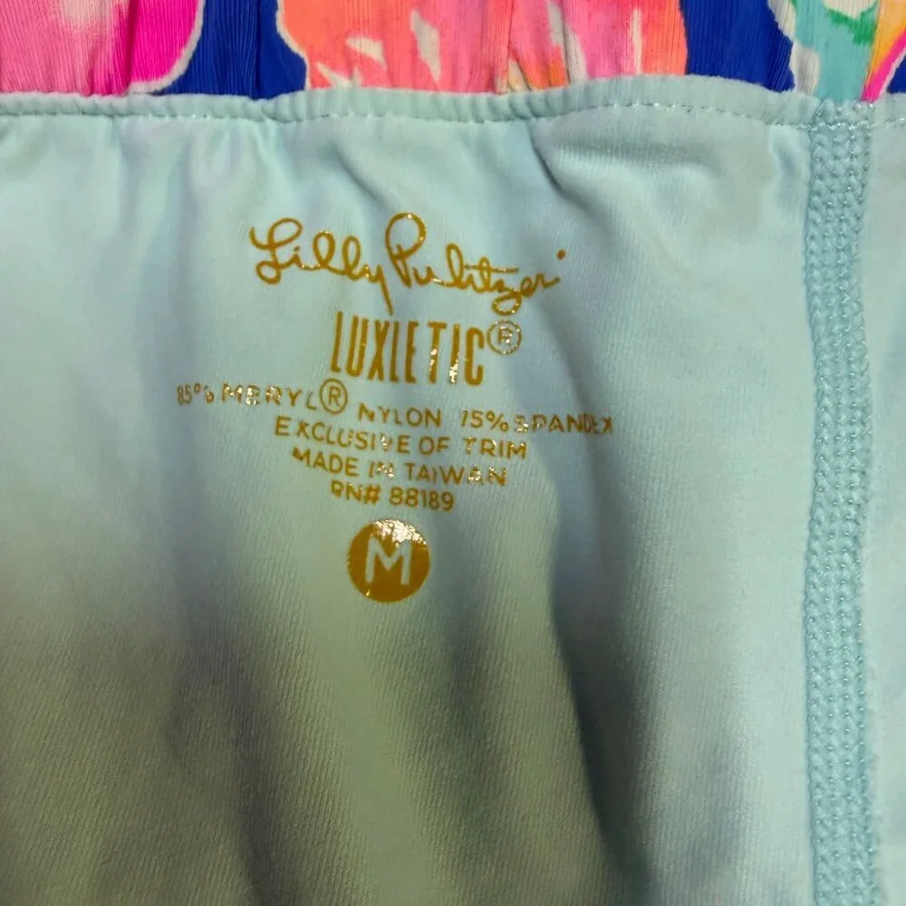 Lilly Pulitzer Luxletic Nadia Skort Medium Beckon Pink UPF‎ 50+ EUC